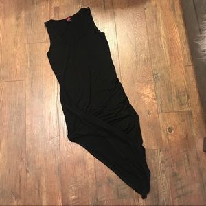 2B BEBE Women's Asymmetrical Black Dress